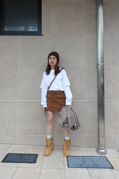 スウェードミニスカート